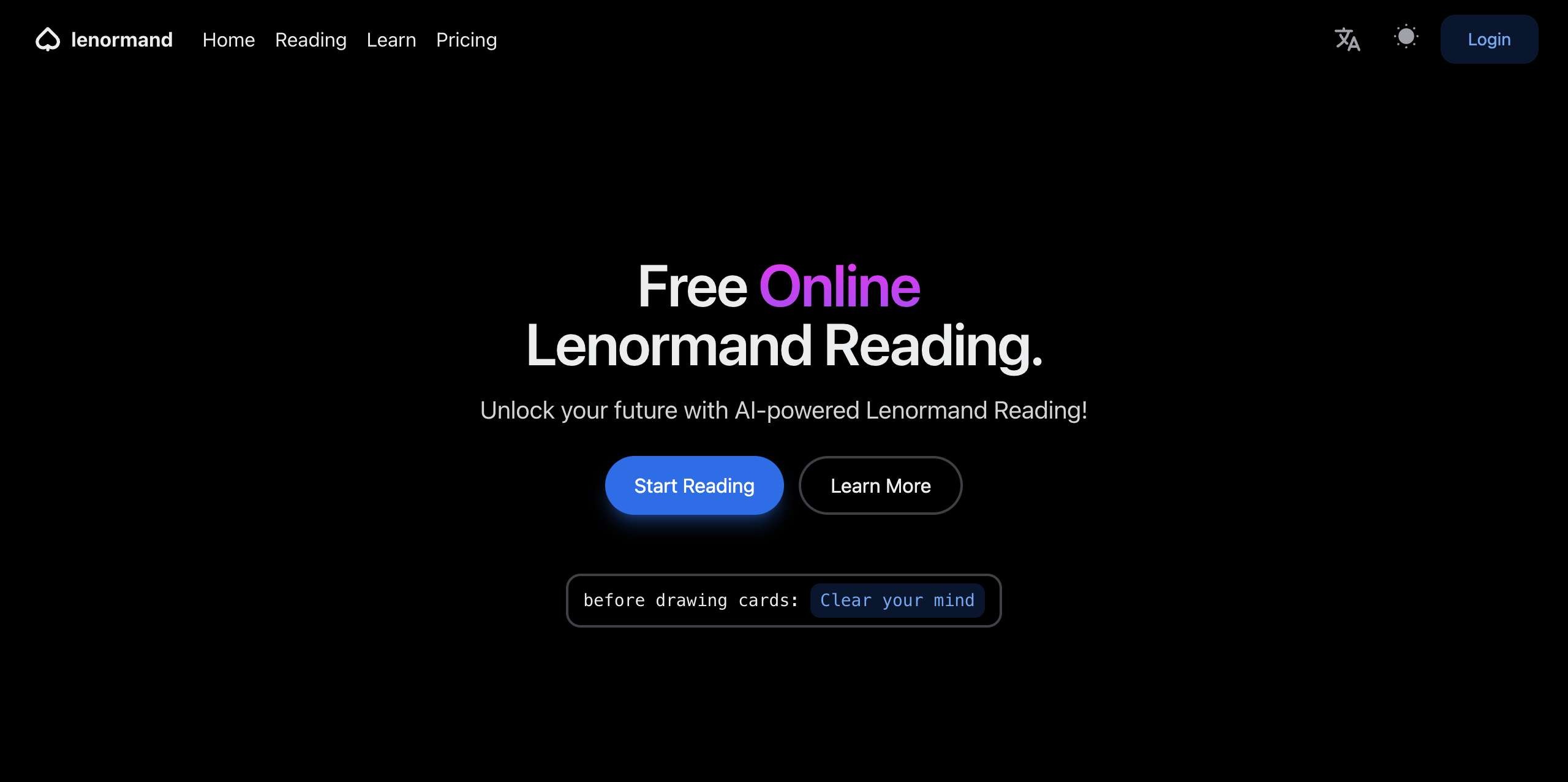 雷诺曼占卜Lenormand