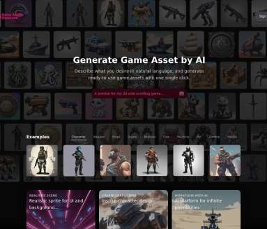 AI游戏素材生成器