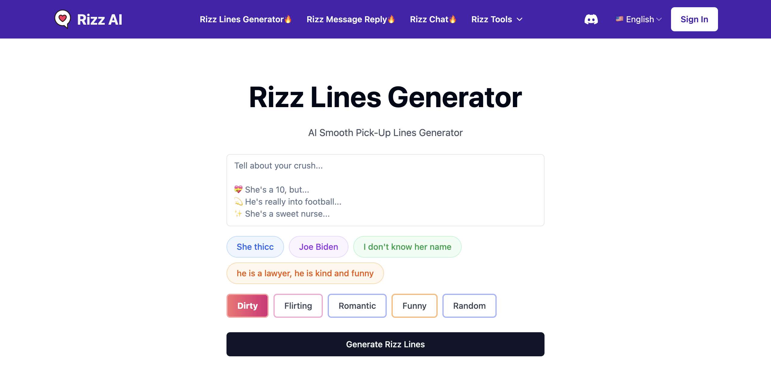 Rizz Lines AI
