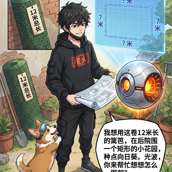 光波衍射与几何优化问题详解：漫画教学与实例解析