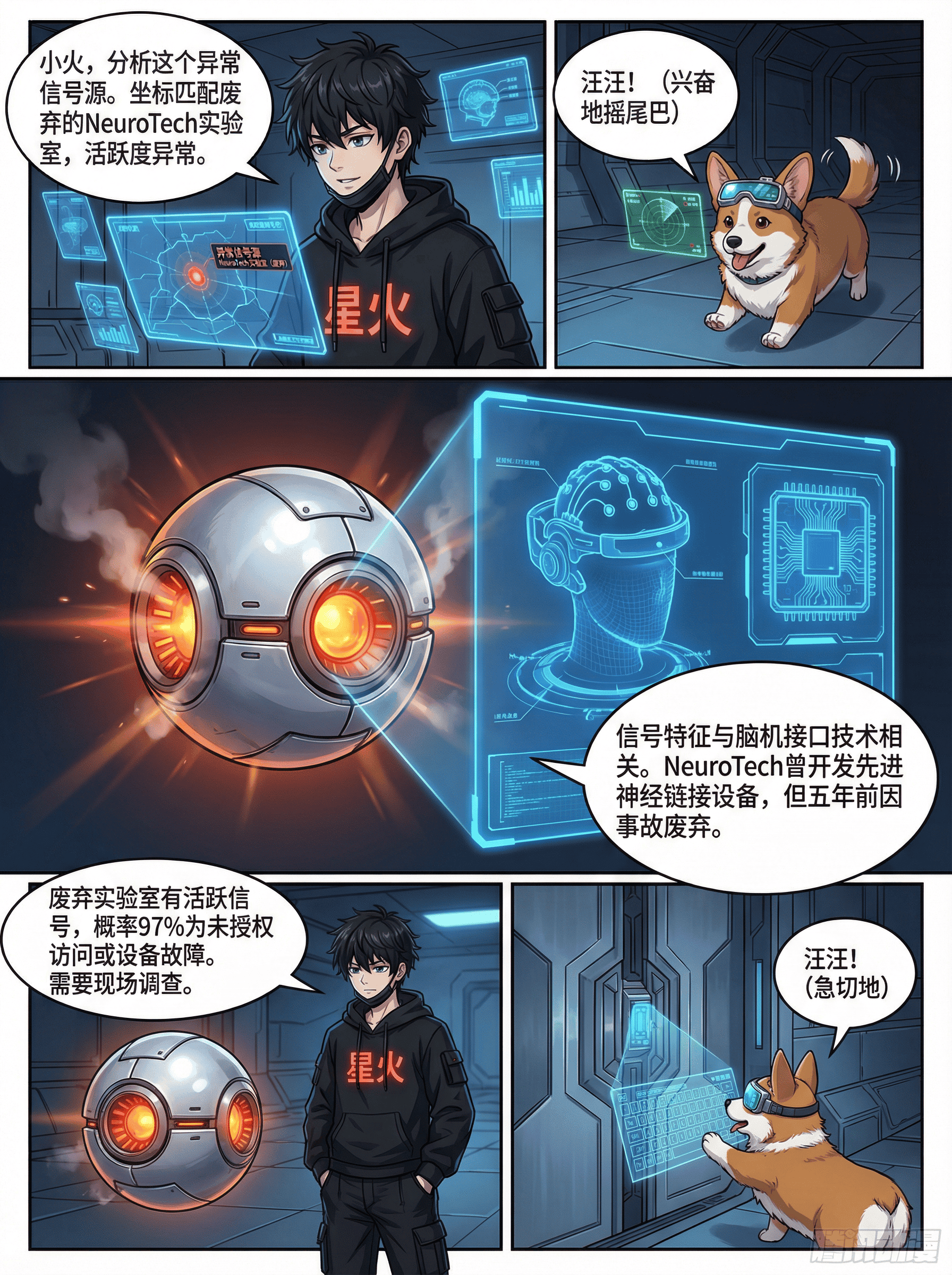 脑机接口原理与未来应用解析：神经信号漫画教学指南 - 第 1 页