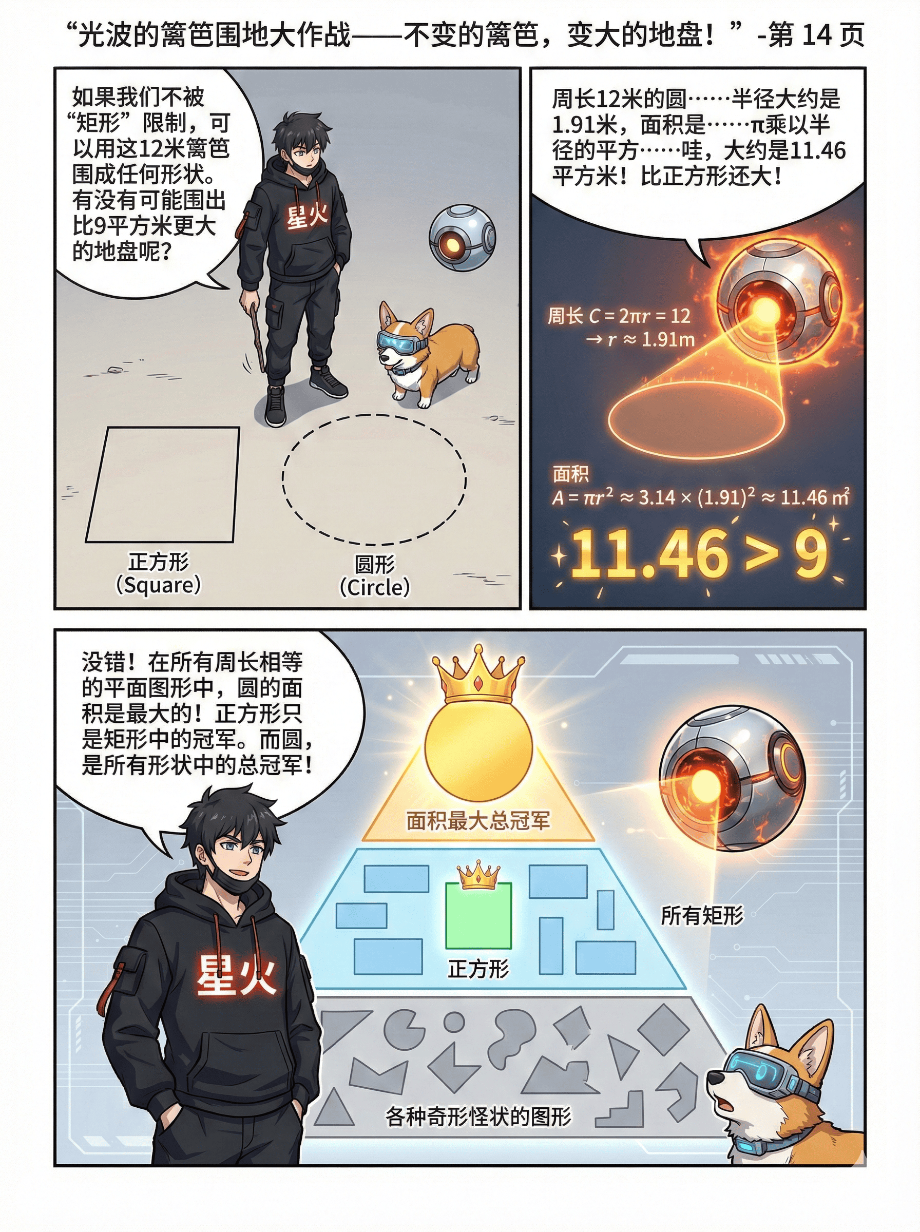 光波衍射与几何优化问题详解：漫画教学与实例解析 - 第 14 页