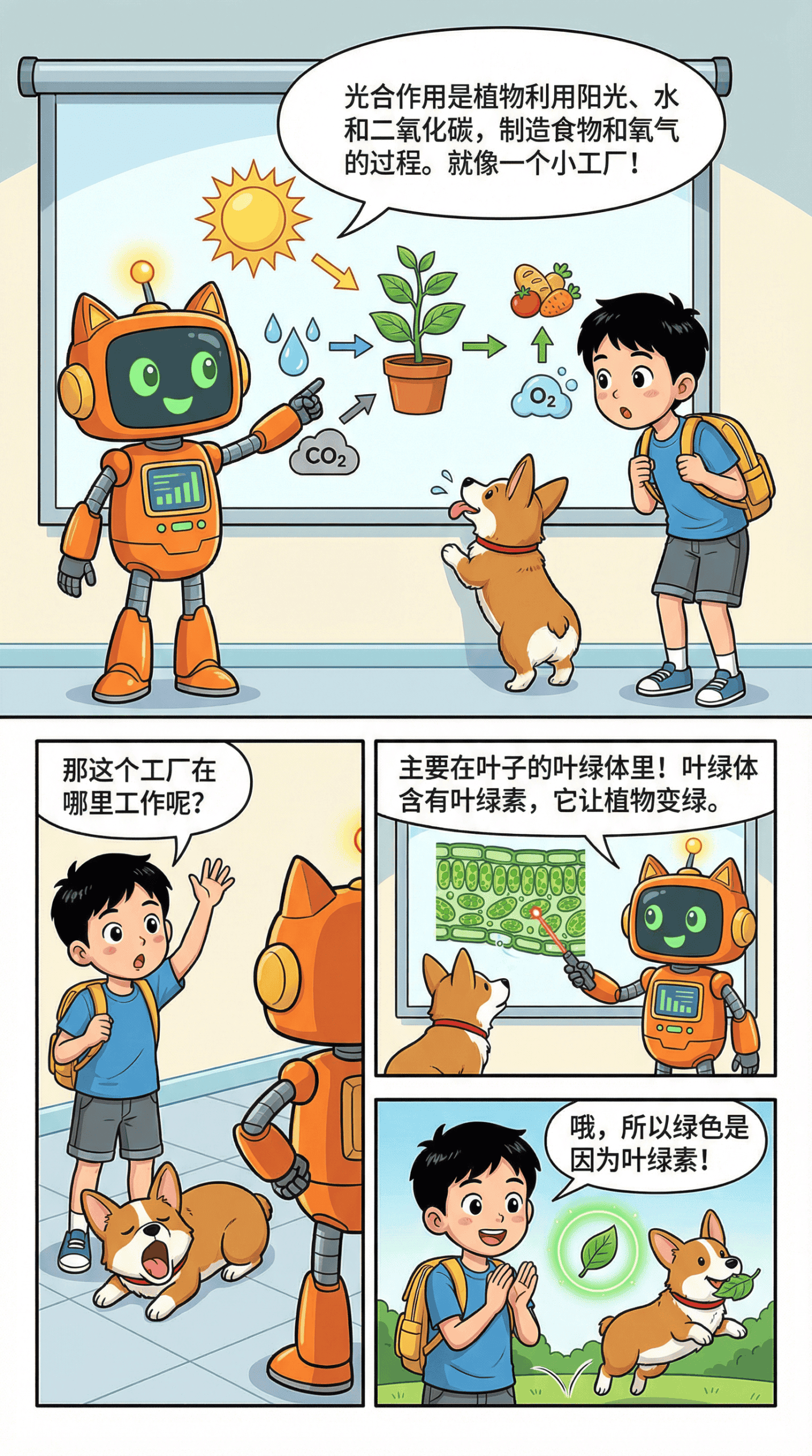 光合作用过程详解：图解叶绿素如何将阳光转化为能量 | 生物化学教学 - 第 2 页