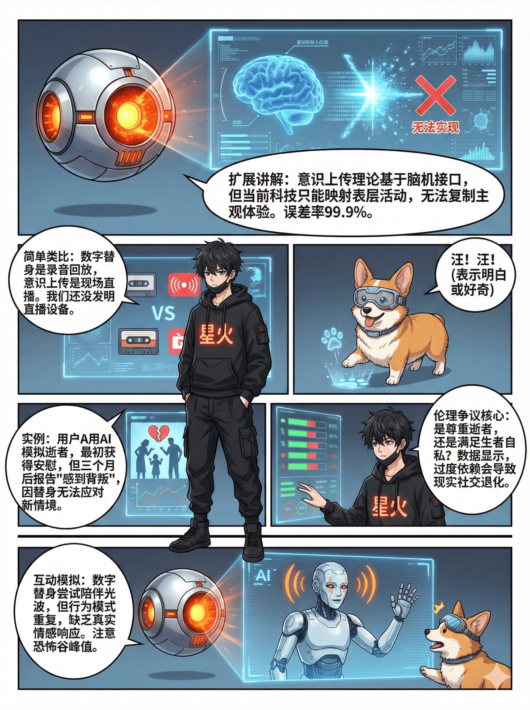 AI复活亲人技术解析与伦理探讨：漫画教学版详解 - 第 3 页