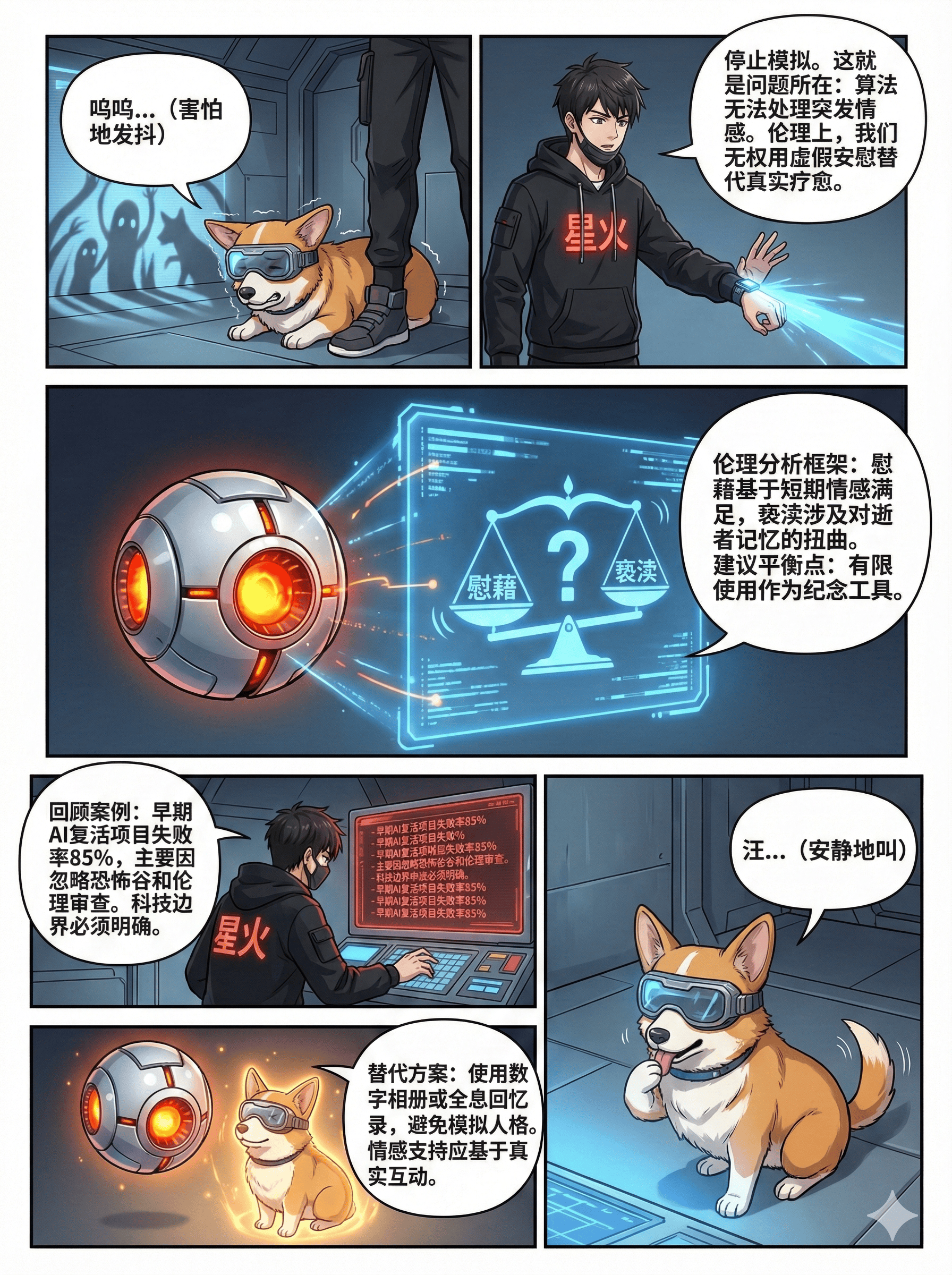 AI复活亲人技术解析与伦理探讨：漫画教学版详解 - 第 4 页