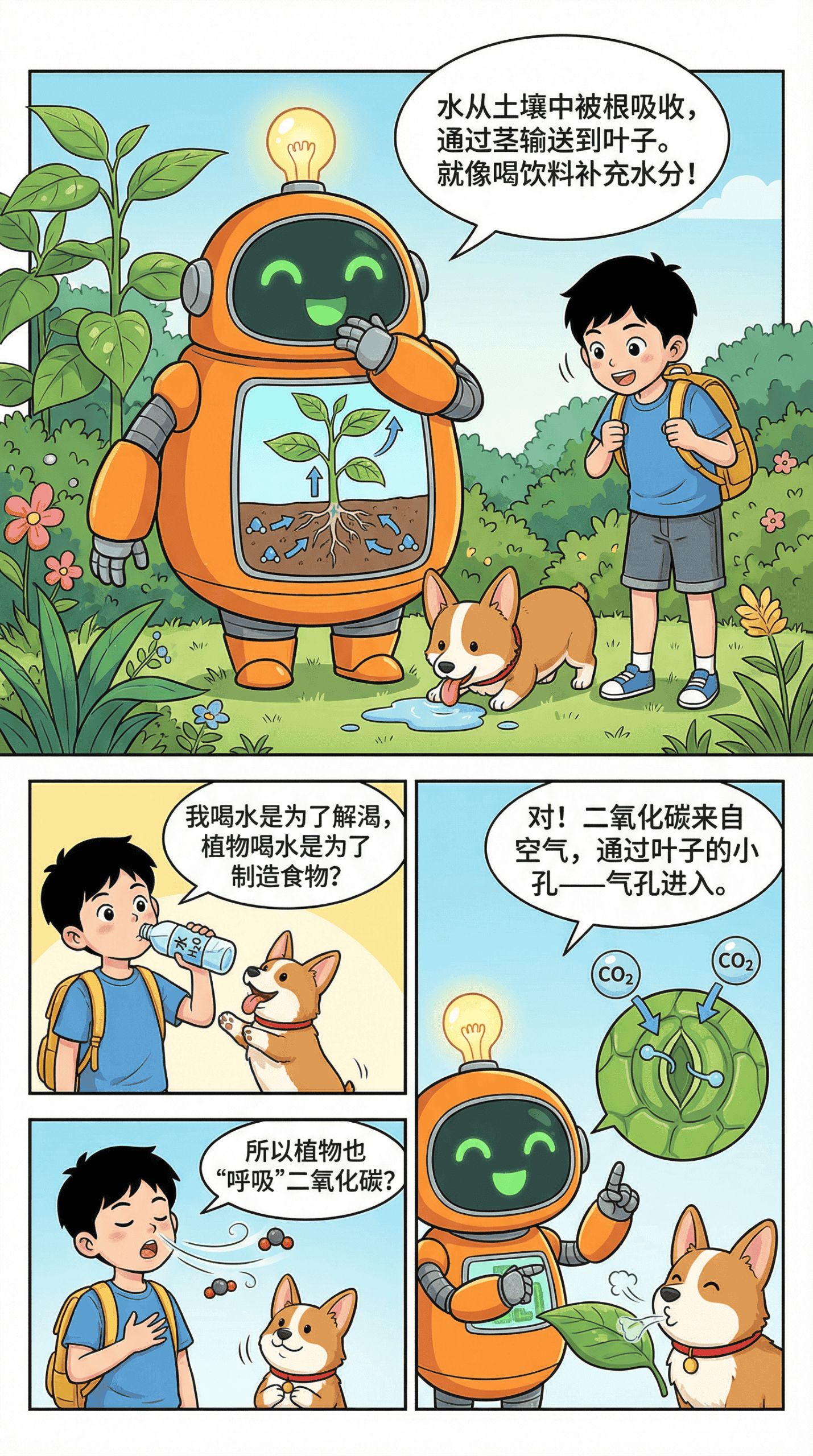 光合作用过程详解：图解叶绿素如何将阳光转化为能量 | 生物化学教学 - 第 4 页