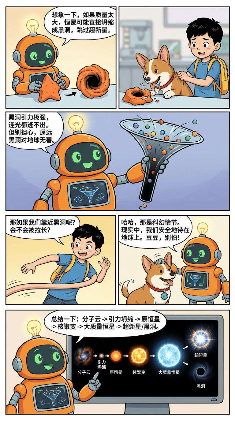 大质量恒星如何形成？漫画图解天体物理过程详解 | 前沿物理教学 - 第 9 页