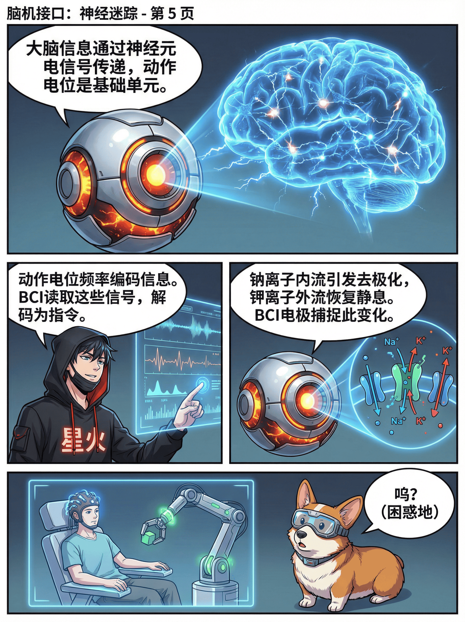 脑机接口原理与未来应用解析：神经信号漫画教学指南 - 第 5 页
