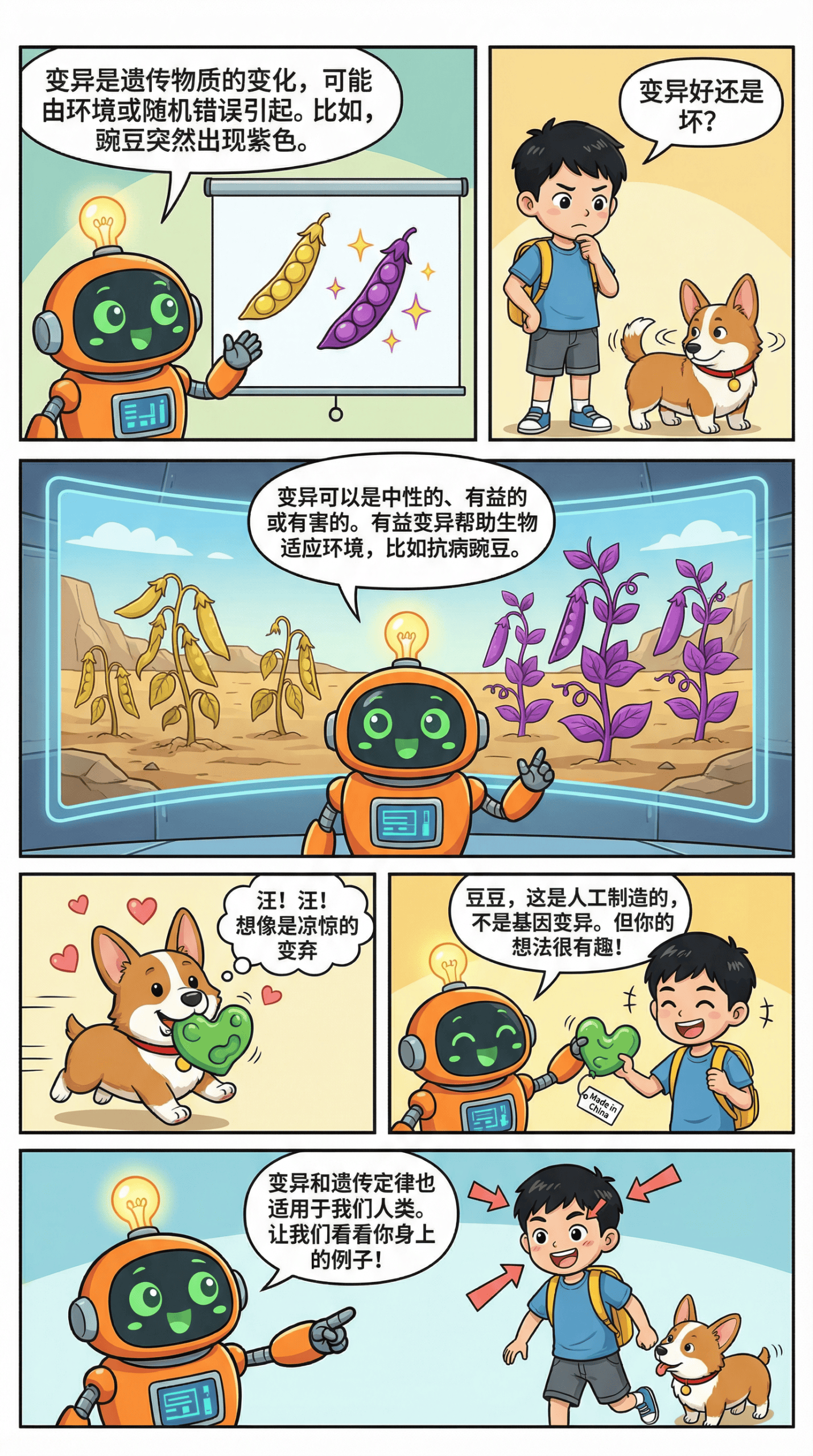 孟德尔遗传定律详解：分离定律与自由组合定律（附漫画解析） - 第 7 页