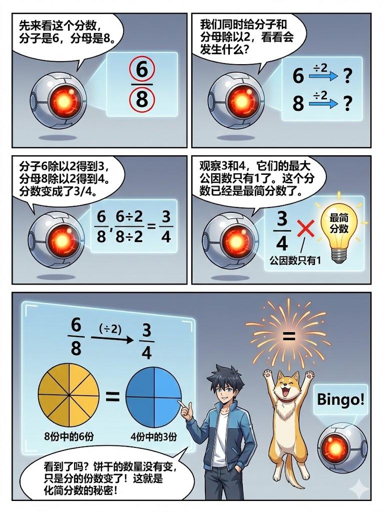 等值分数详解：为什么2/4等于1/2？(附漫画图解与常见误区) - 第 7 页