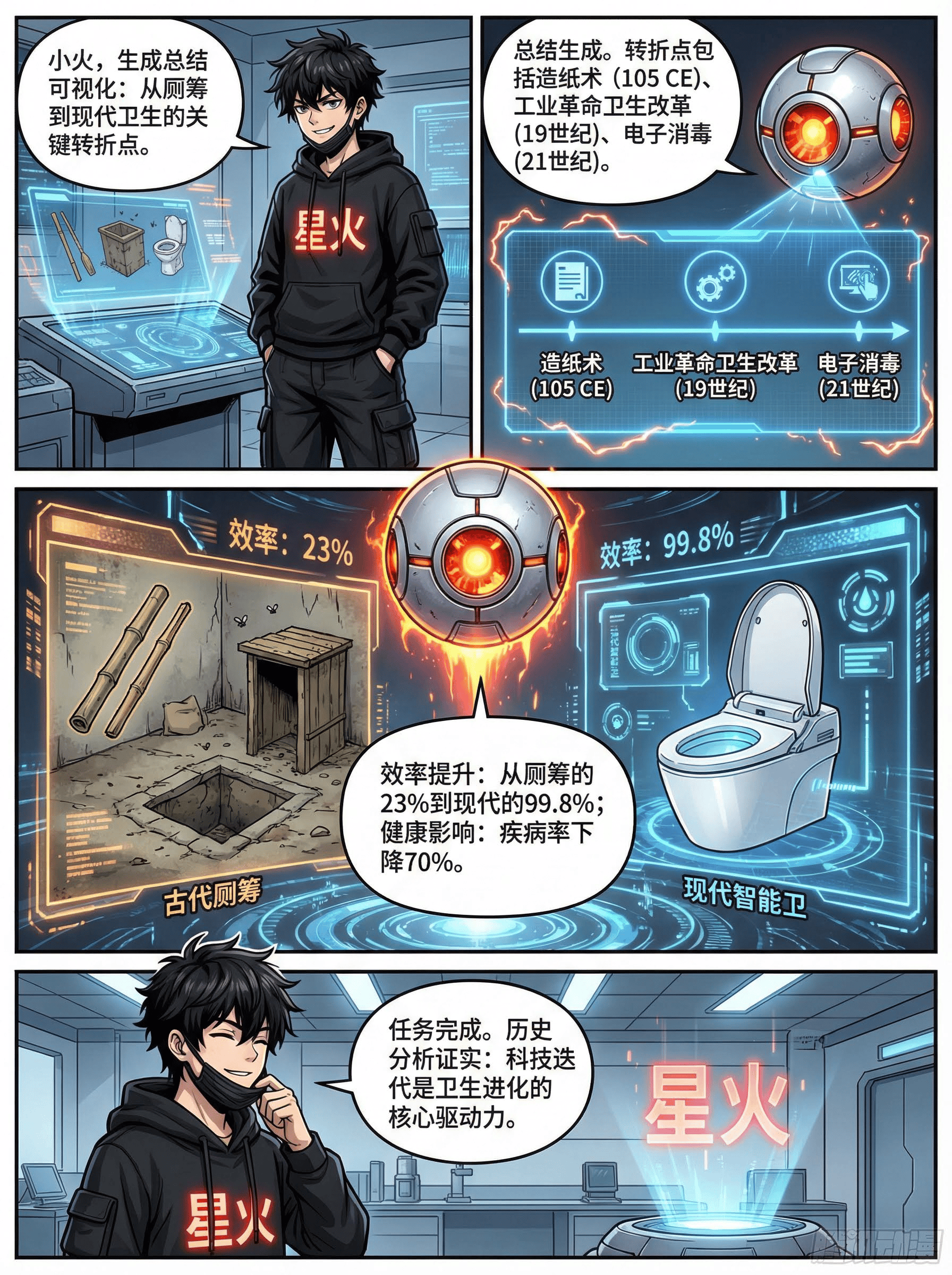 古代厕纸演变史：从竹木到纸张的卫生革命 | 漫画历史教学 - 第 10 页