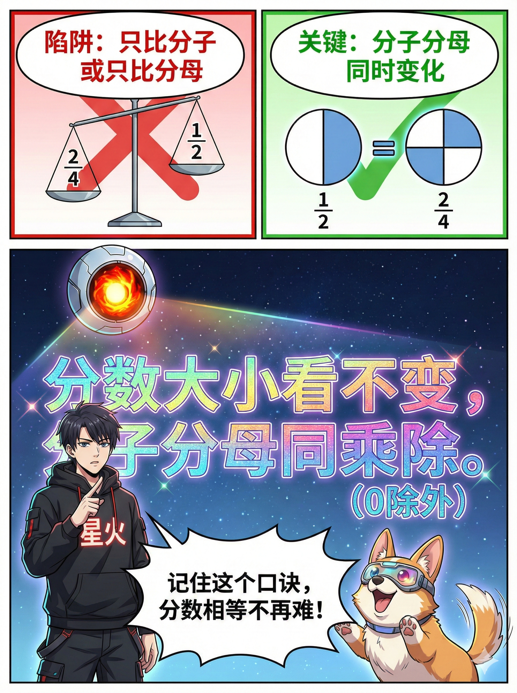 等值分数详解：为什么2/4等于1/2？(附漫画图解与常见误区) - 第 8 页