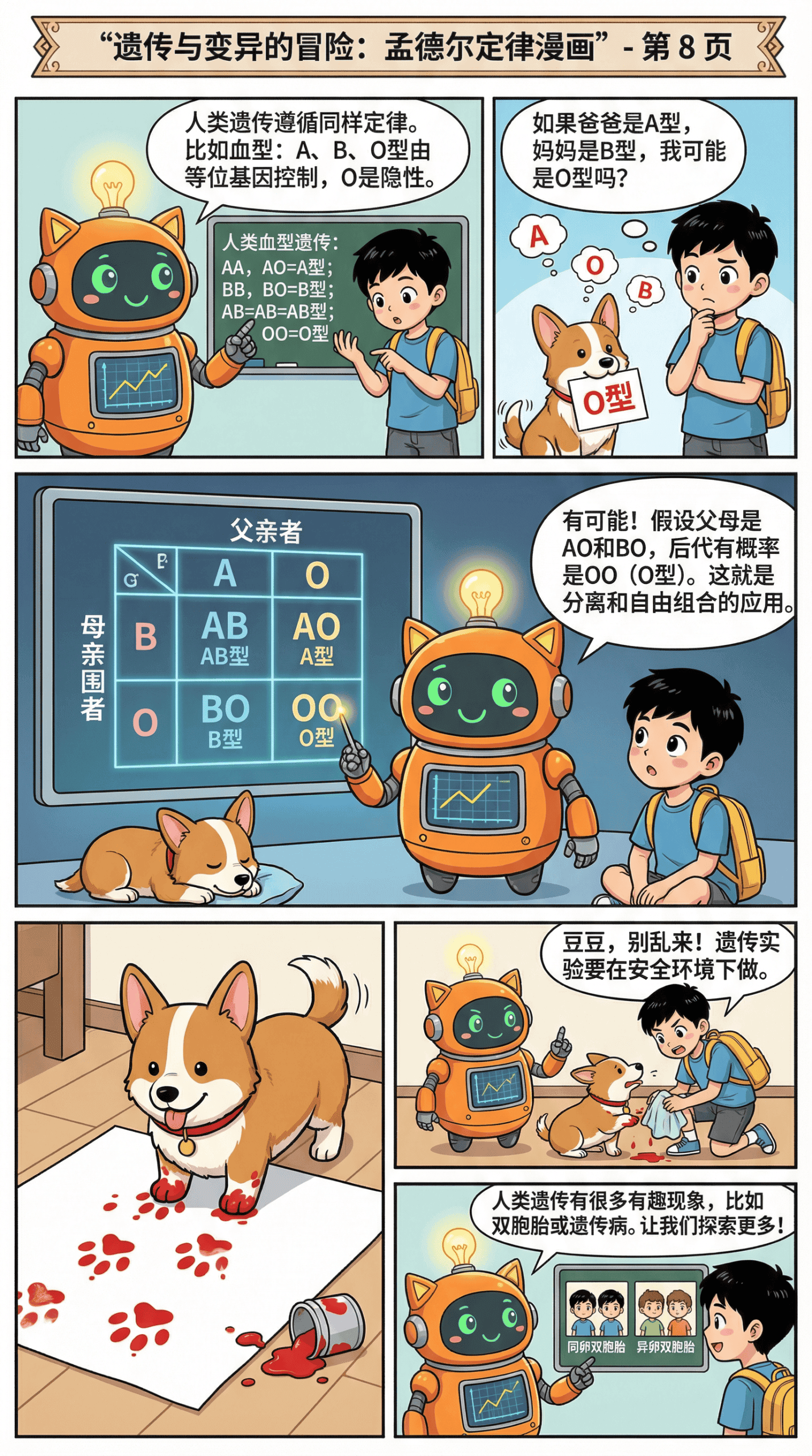 孟德尔遗传定律详解：分离定律与自由组合定律（附漫画解析） - 第 8 页