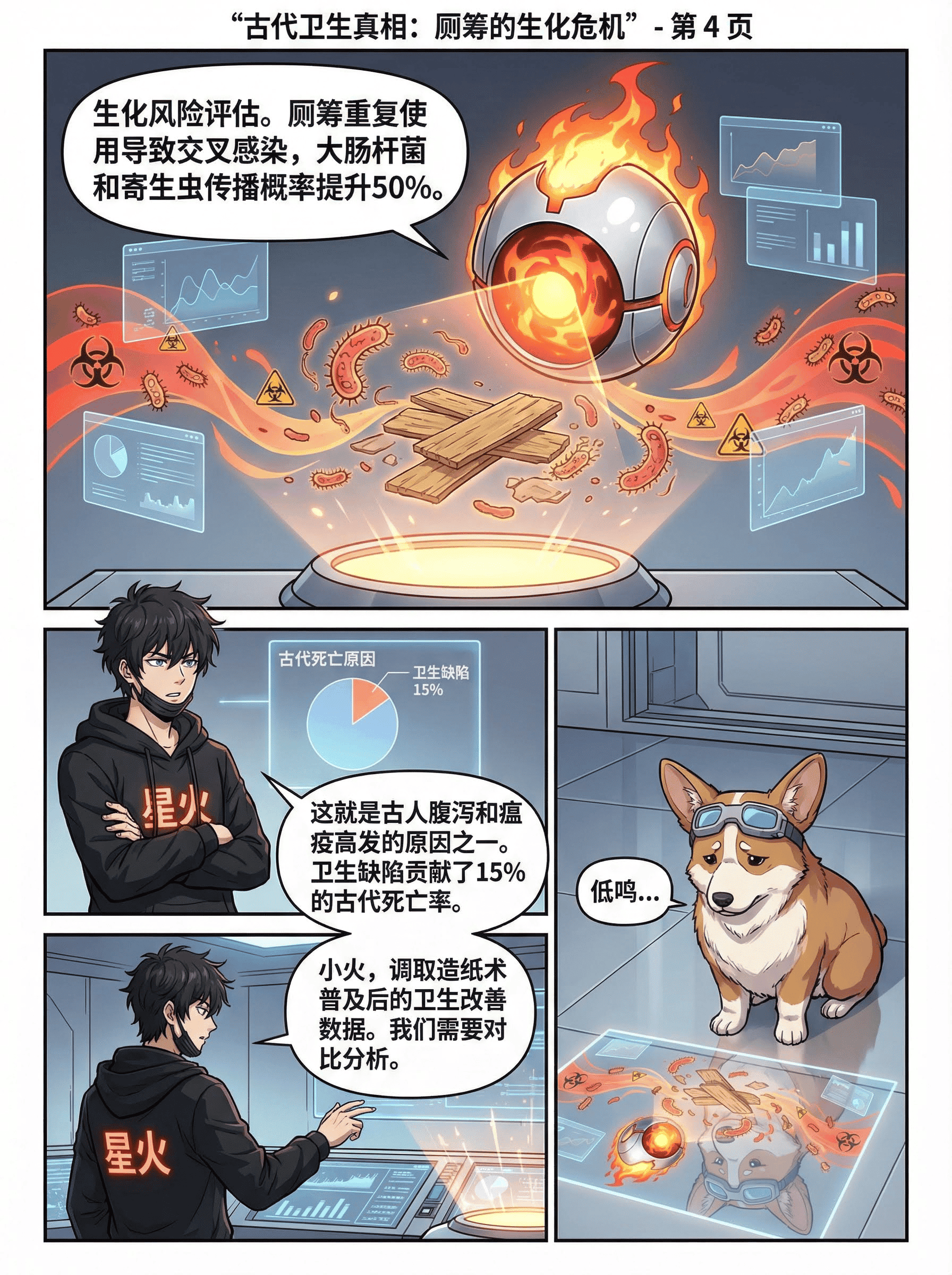 古代厕纸演变史：从竹木到纸张的卫生革命 | 漫画历史教学 - 第 4 页