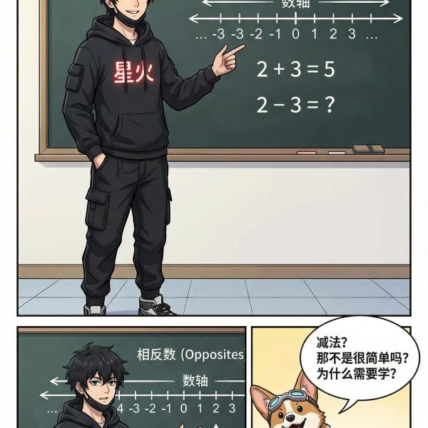 有理数减法法则详解：从基础到负数运算技巧 | 图文教学