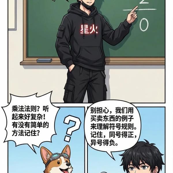 有理数乘法法则详解：正负数相乘规则与计算方法教学