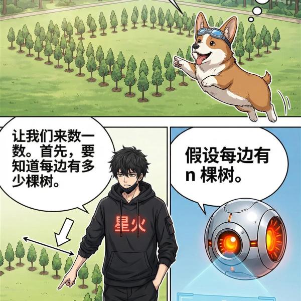 方阵植树问题详解：核心公式、例题与解题技巧 | 小学数学应用题