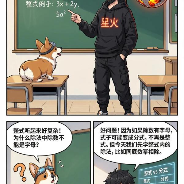 整式的除法详解：多项式除法步骤与例题解析 | 初中数学