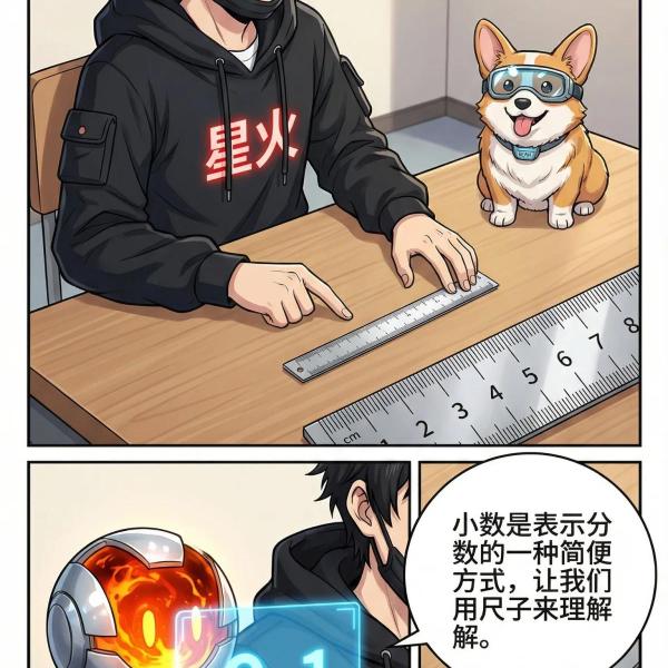 小数的意义：十分之一详解与分数转换练习题 | 小学数学