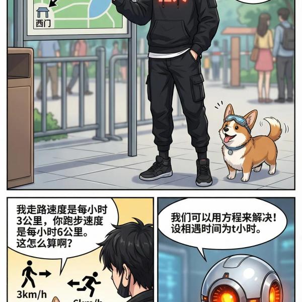 行程问题方程解法详解：速度时间距离公式与应用题步骤