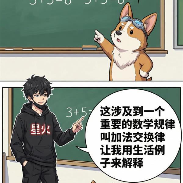 加法交换律详解：概念、漫画图解与练习题（小学数学）