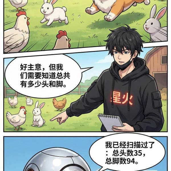 鸡兔同笼问题解法详解：二元一次方程组应用与练习题 | 数学建模教学