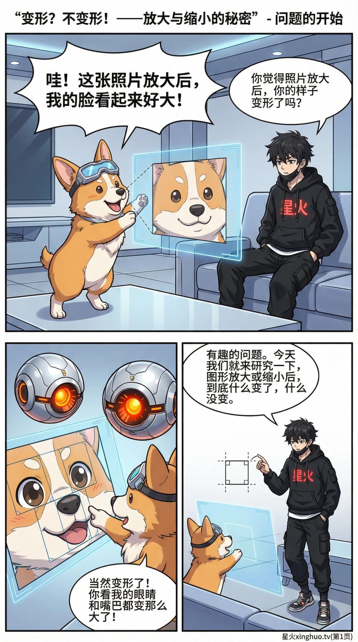 图形的放大与缩小：概念、方法与实例详解 | 数学几何教学