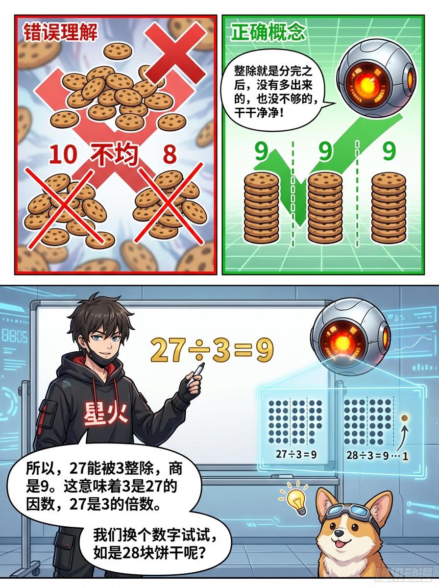 倍数与因数详解：概念、漫画教学与练习题 | 小学数学 - 第 4 页