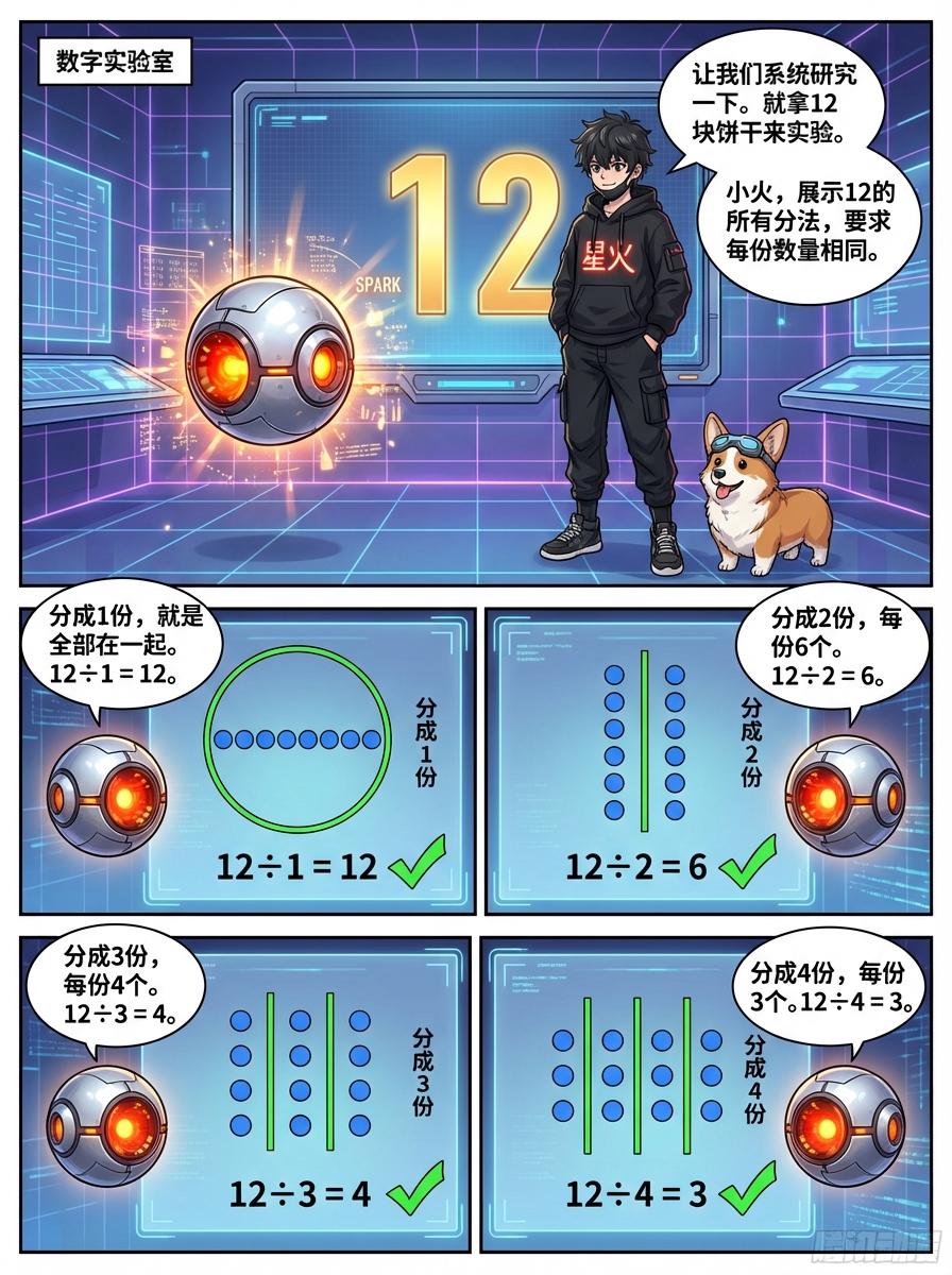 倍数与因数详解：概念、漫画教学与练习题 | 小学数学 - 第 5 页