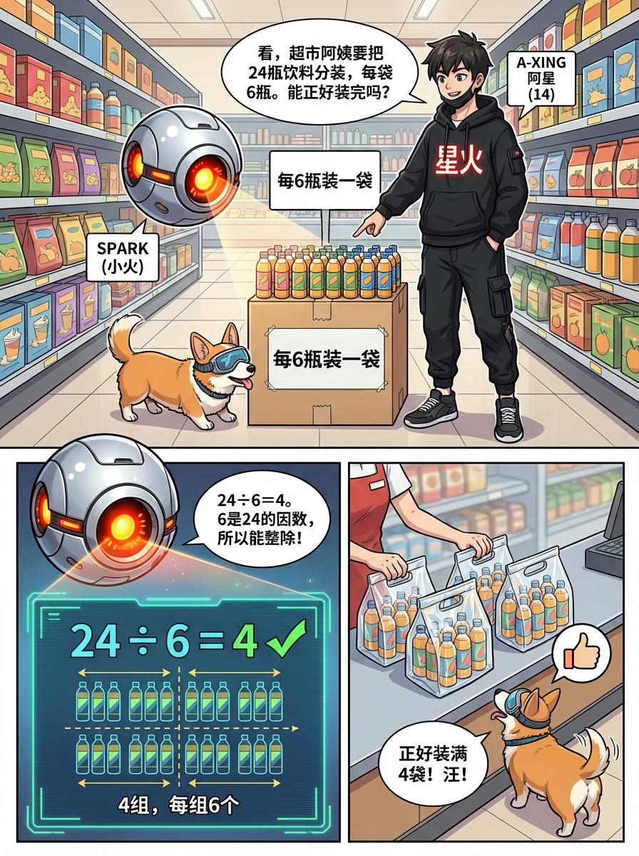 倍数与因数详解：概念、漫画教学与练习题 | 小学数学 - 第 10 页