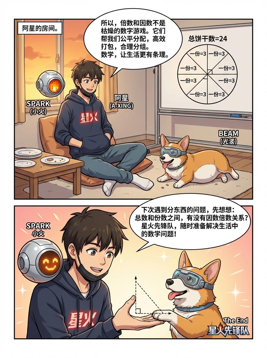 倍数与因数详解：概念、漫画教学与练习题 | 小学数学 - 第 12 页