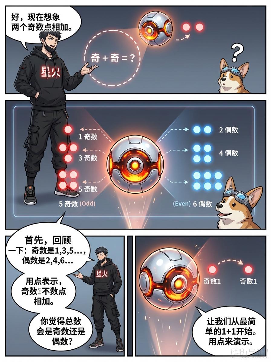 加减运算奇偶规律详解(同奇异偶)-小学数学漫画教学 - 第 3 页