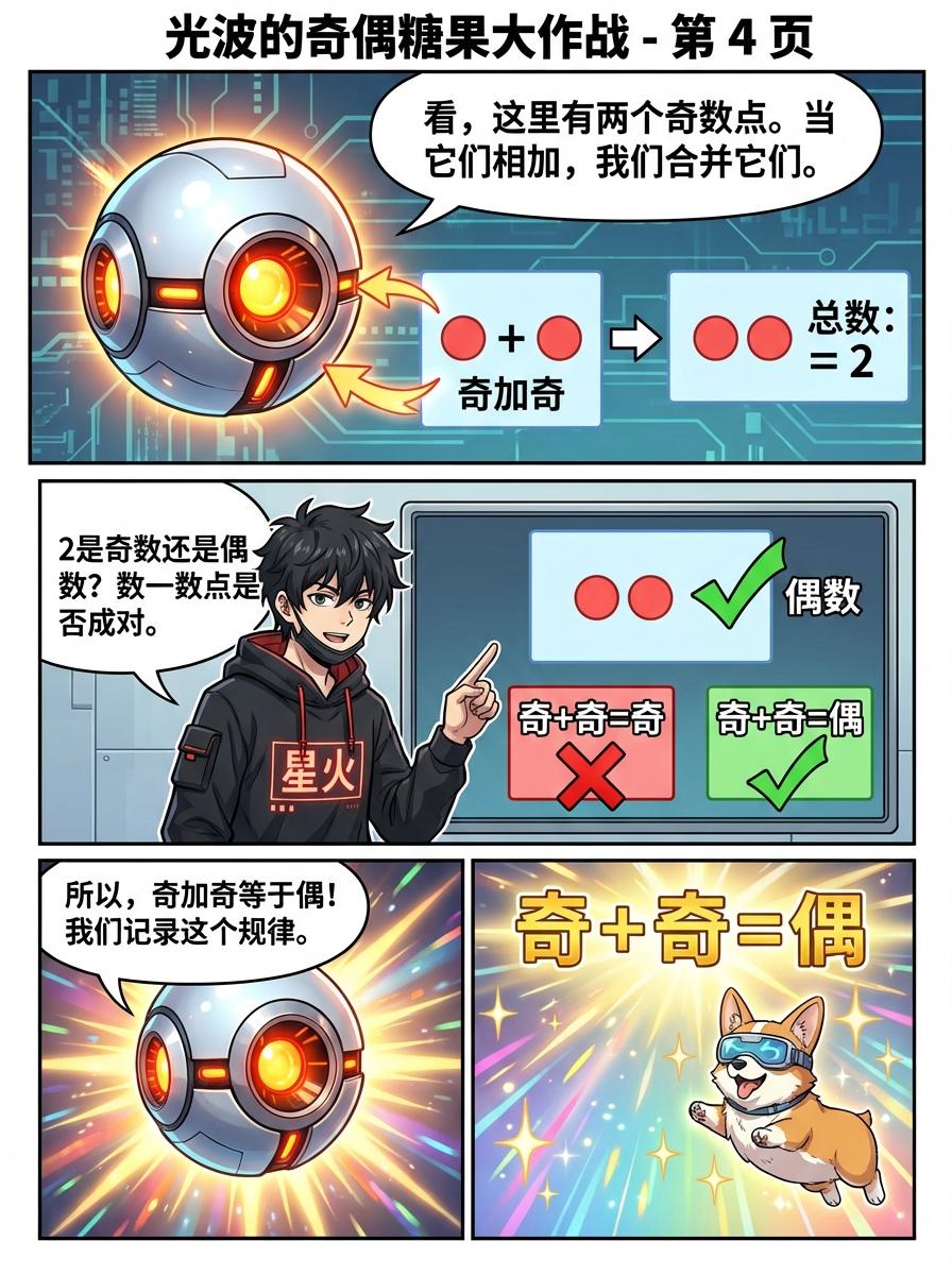 加减运算奇偶规律详解(同奇异偶)-小学数学漫画教学 - 第 4 页