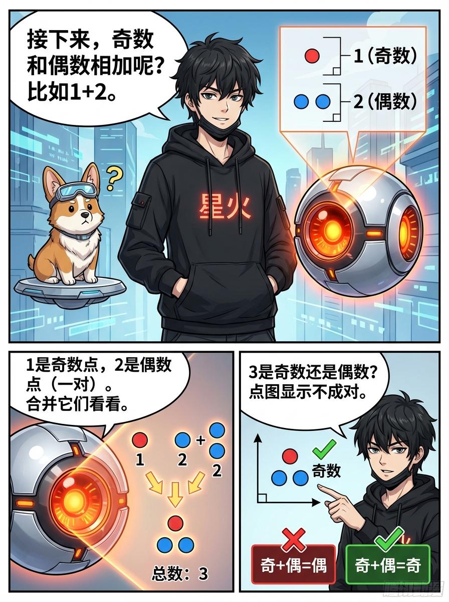 加减运算奇偶规律详解(同奇异偶)-小学数学漫画教学 - 第 6 页