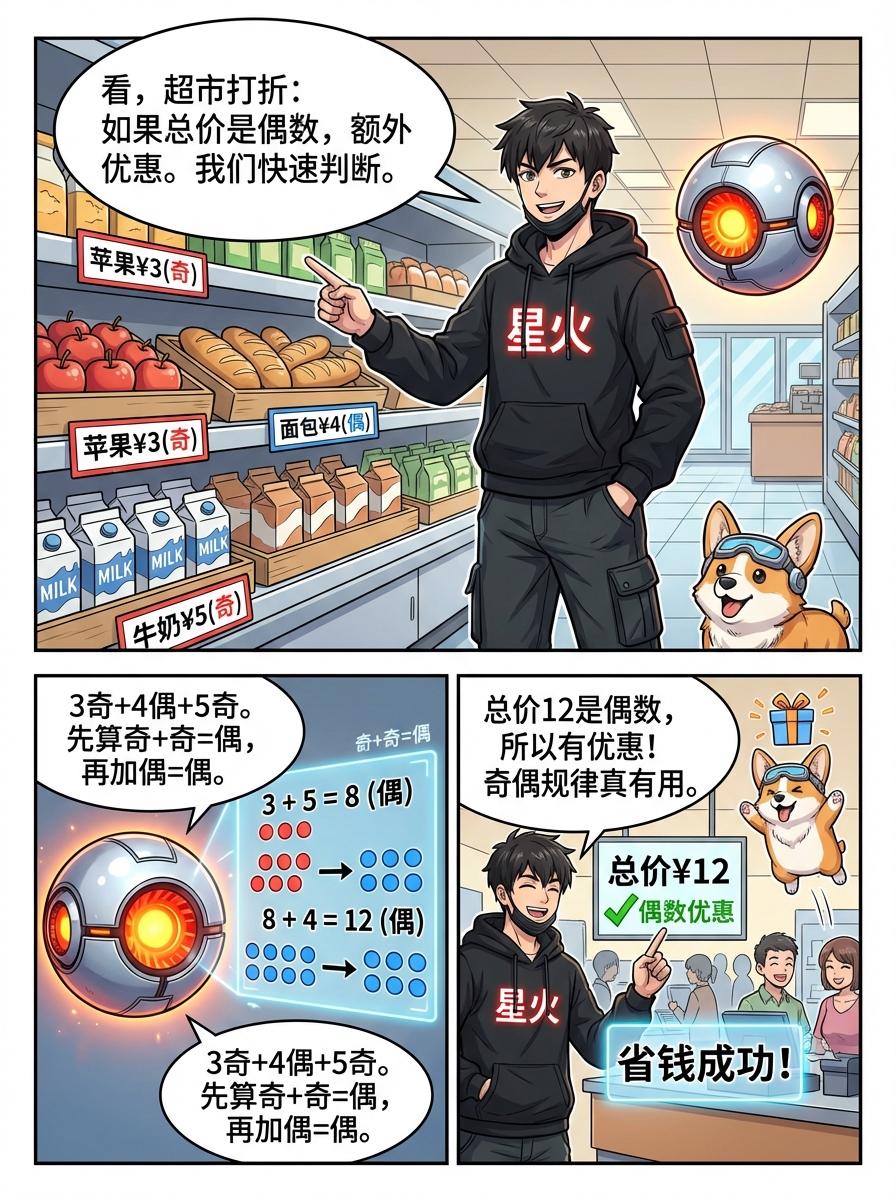 加减运算奇偶规律详解(同奇异偶)-小学数学漫画教学 - 第 12 页