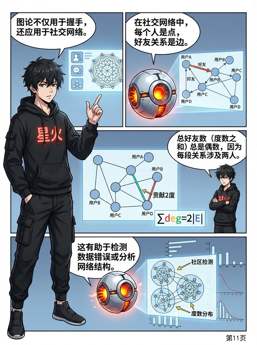 握手问题与图论初步详解：概念、公式与漫画教学 - 第 11 页