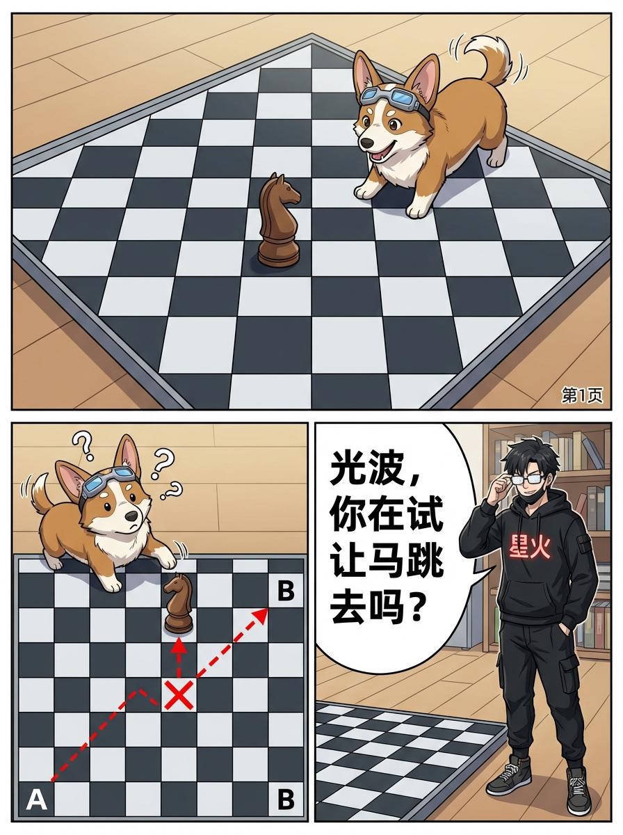 染色问题与黑白格分析详解：原理、例题与漫画教学