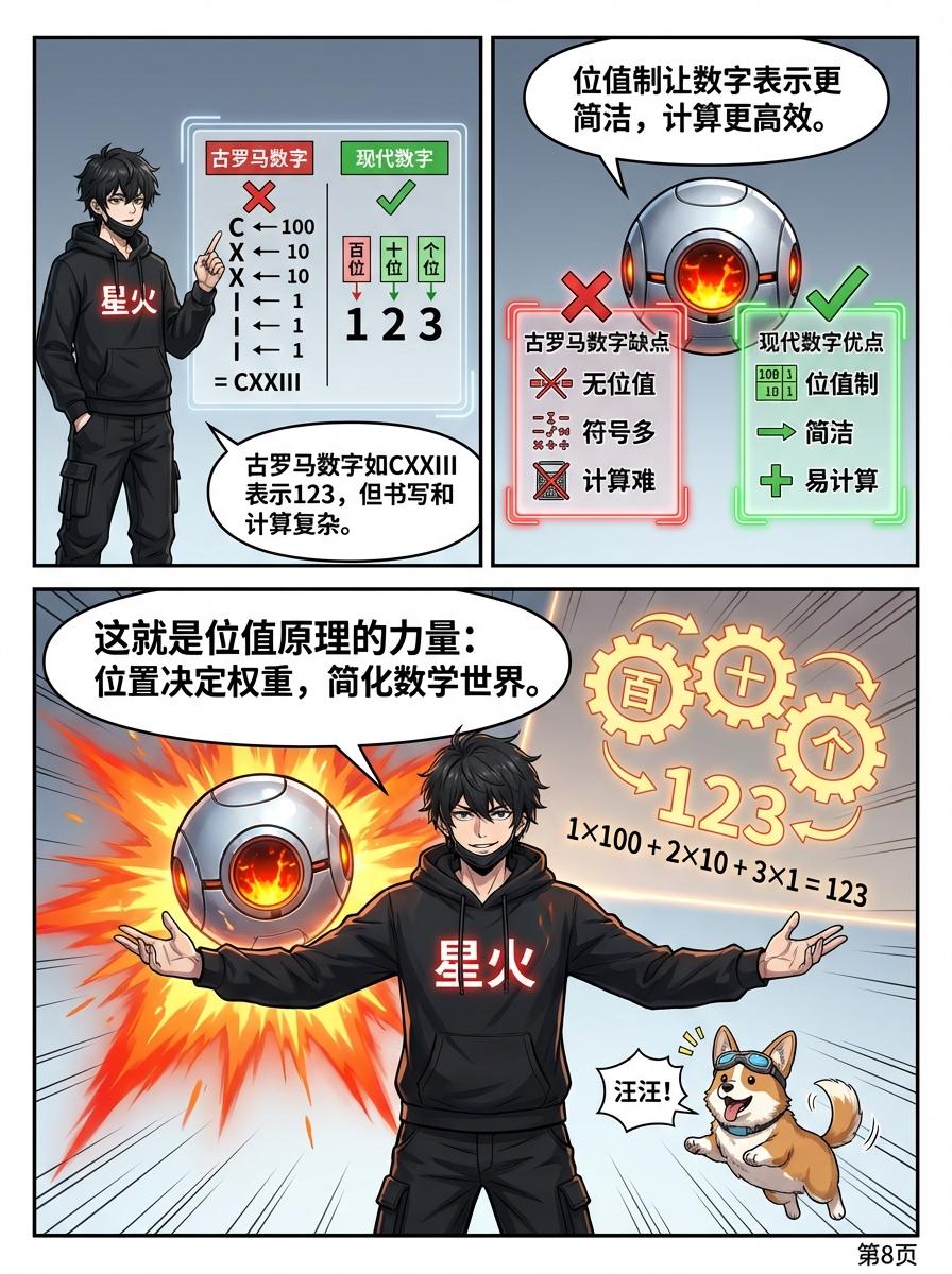 位值原理与数位详解：小学数学基础概念与实例解析 - 第 8 页