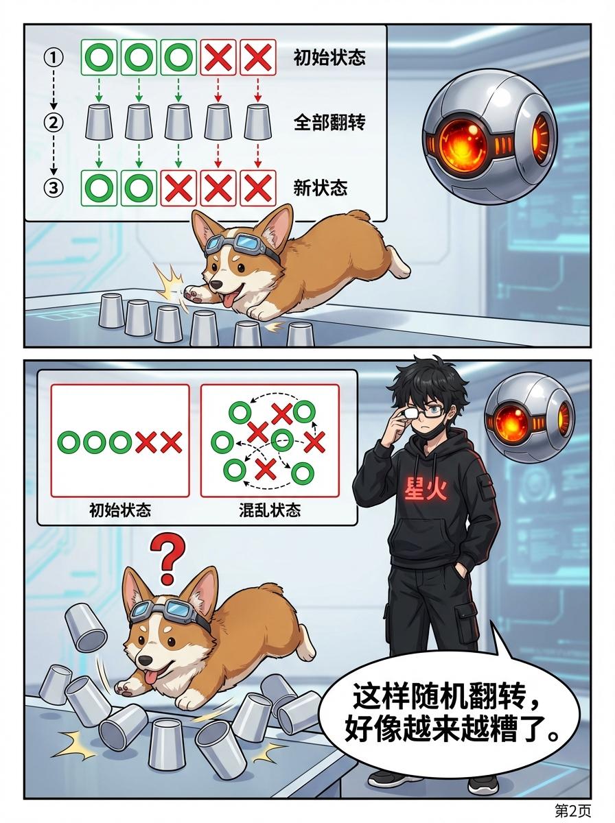 翻杯子/开灯问题详解：奇偶性原理、解题步骤与思维训练 - 第 2 页