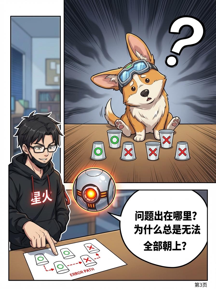 翻杯子/开灯问题详解：奇偶性原理、解题步骤与思维训练 - 第 3 页