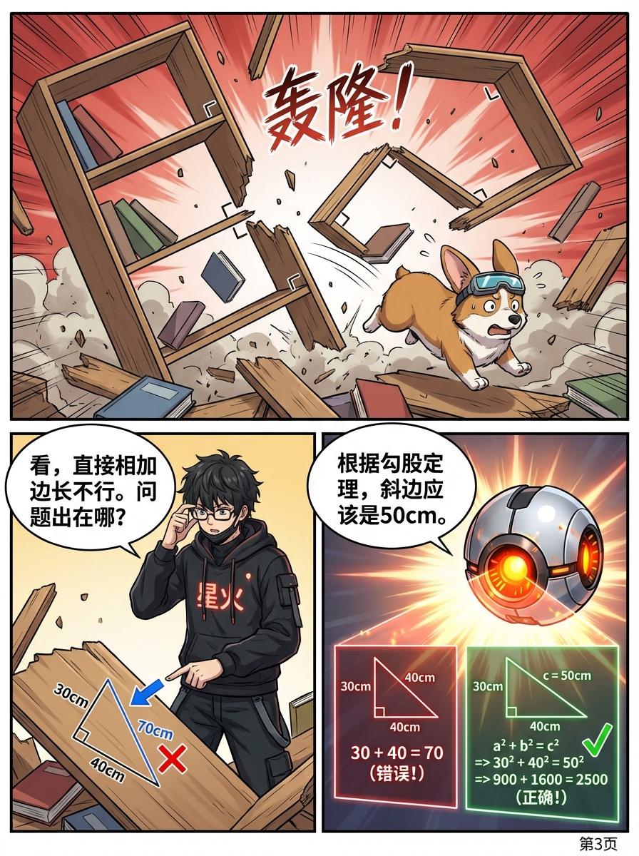 勾股定理推导详解：几何证明与公式解析 | 初中数学核心知识点 - 第 3 页