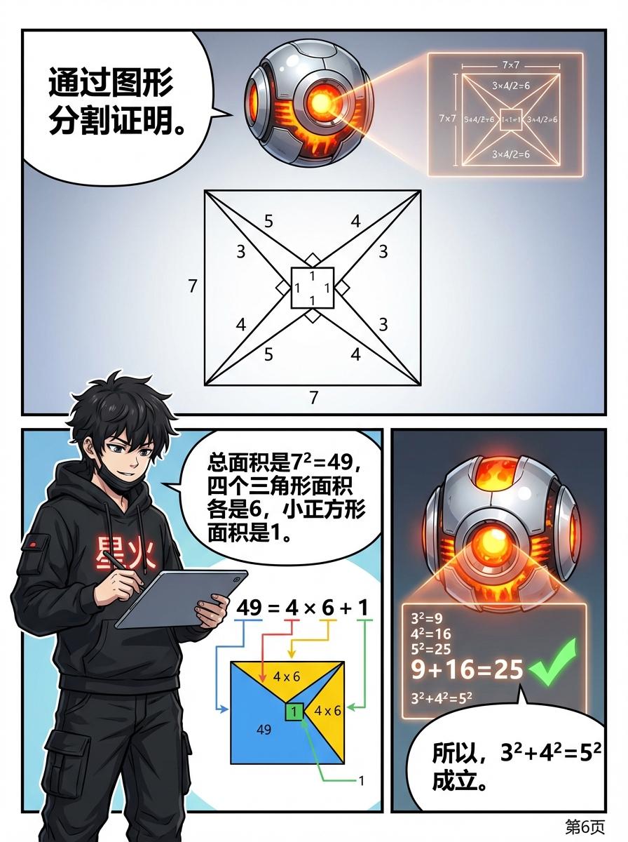 勾股定理推导详解：几何证明与公式解析 | 初中数学核心知识点 - 第 6 页