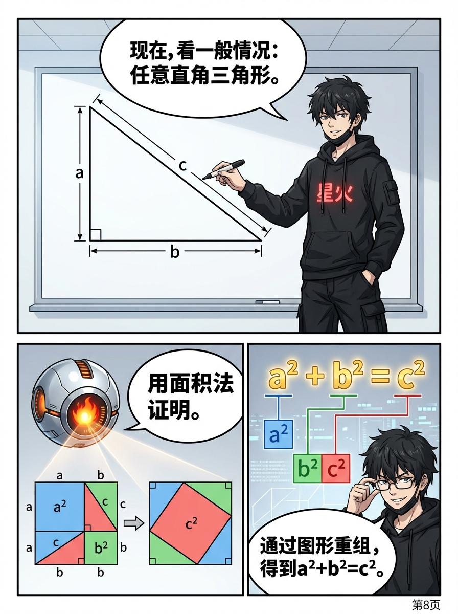 勾股定理推导详解：几何证明与公式解析 | 初中数学核心知识点 - 第 8 页