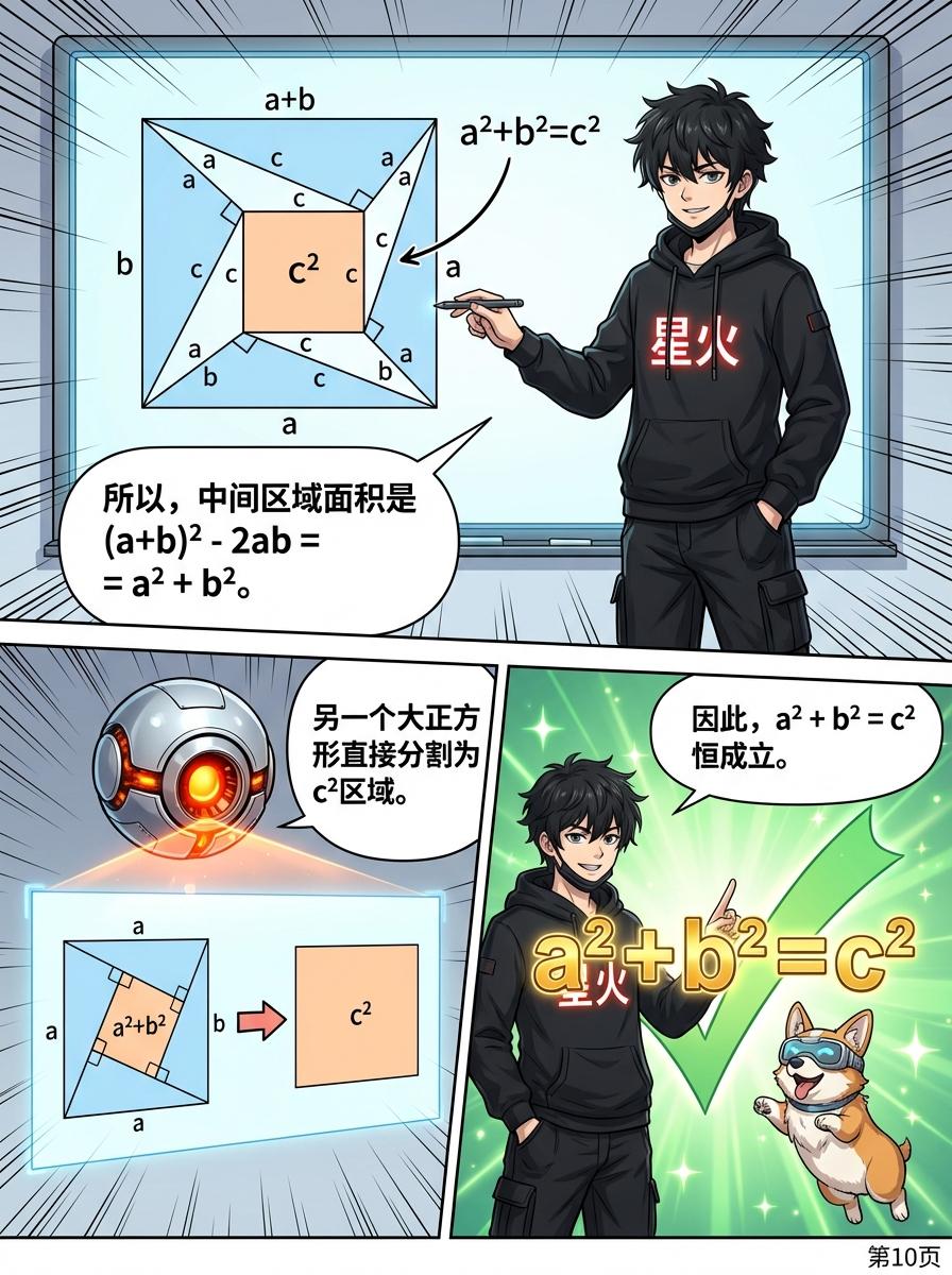 勾股定理推导详解：几何证明与公式解析 | 初中数学核心知识点 - 第 10 页