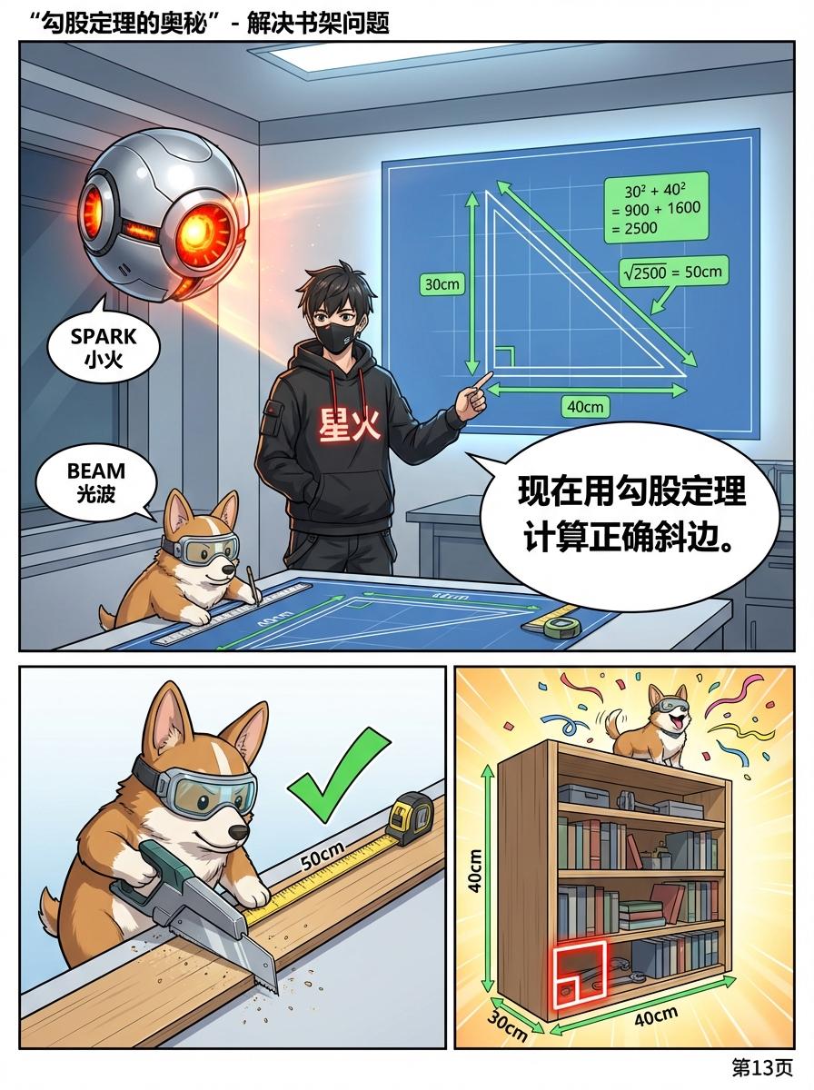 勾股定理推导详解：几何证明与公式解析 | 初中数学核心知识点 - 第 13 页