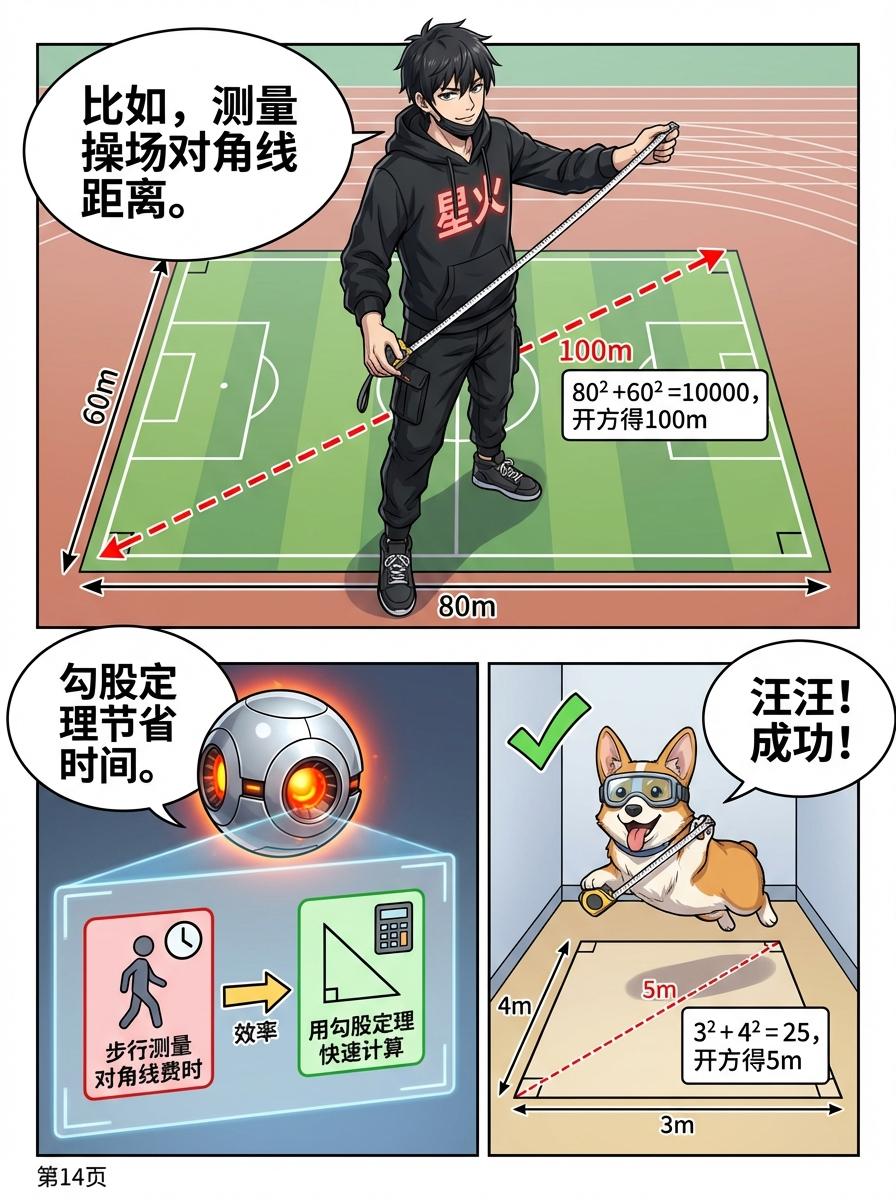 勾股定理推导详解：几何证明与公式解析 | 初中数学核心知识点 - 第 14 页