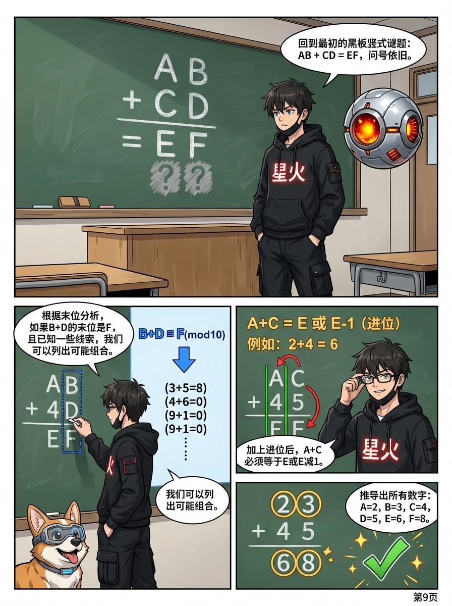 数字谜竖式填空解题技巧与练习题详解 | 小学数学计算 - 第 9 页