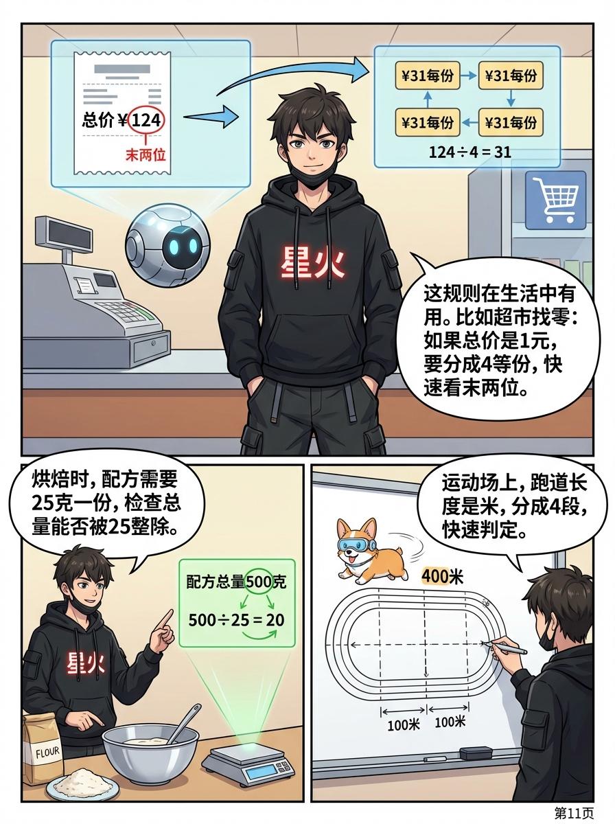 4和25的整除特征详解：判断方法与规则教学 - 第 11 页