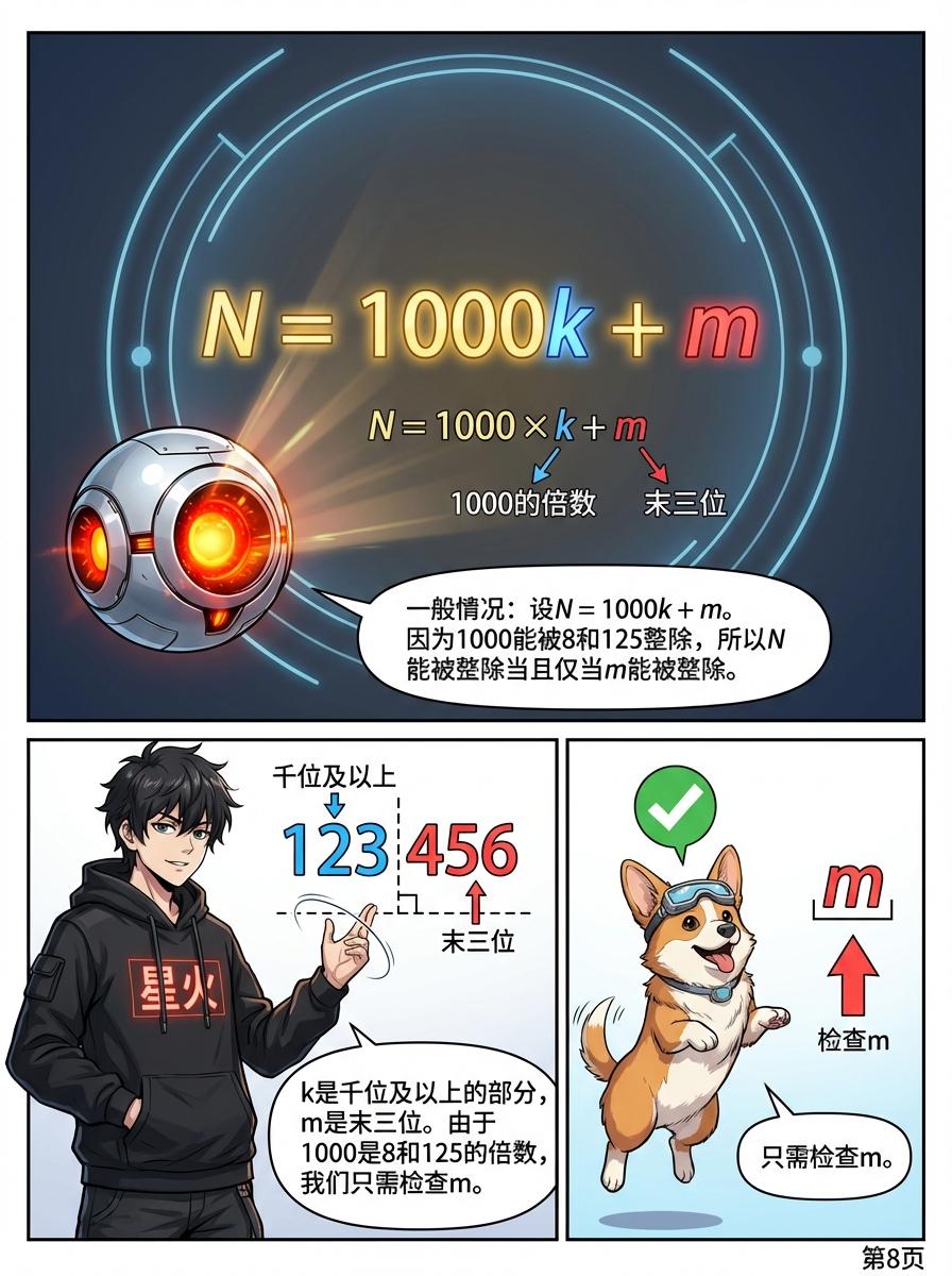 8和125的整除特征详解：判断方法与规则总结 | 小学数学 - 第 8 页