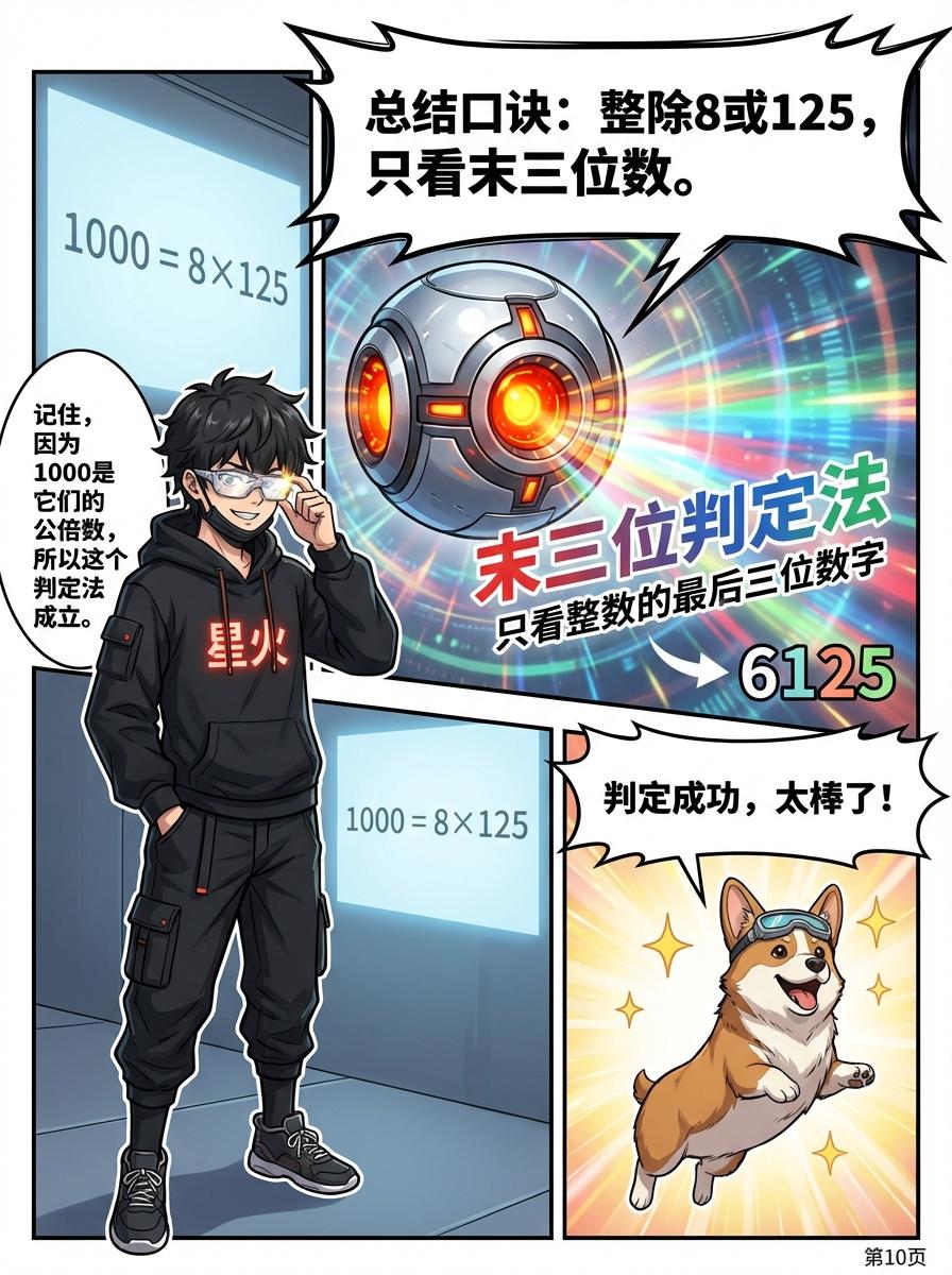 8和125的整除特征详解：判断方法与规则总结 | 小学数学 - 第 10 页